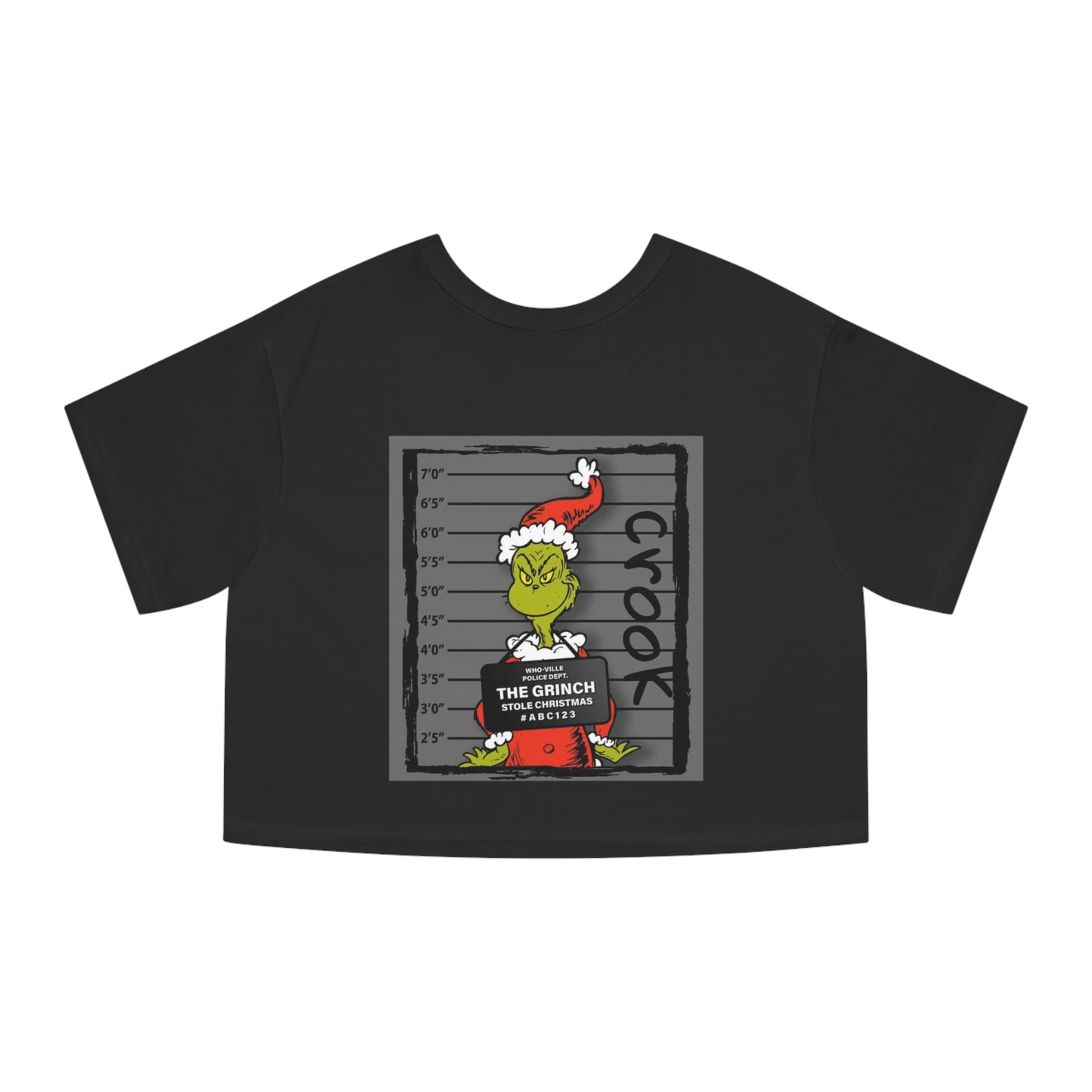 Forensic Files Grinch Champion Women's Heritage Cropped T-Shirt