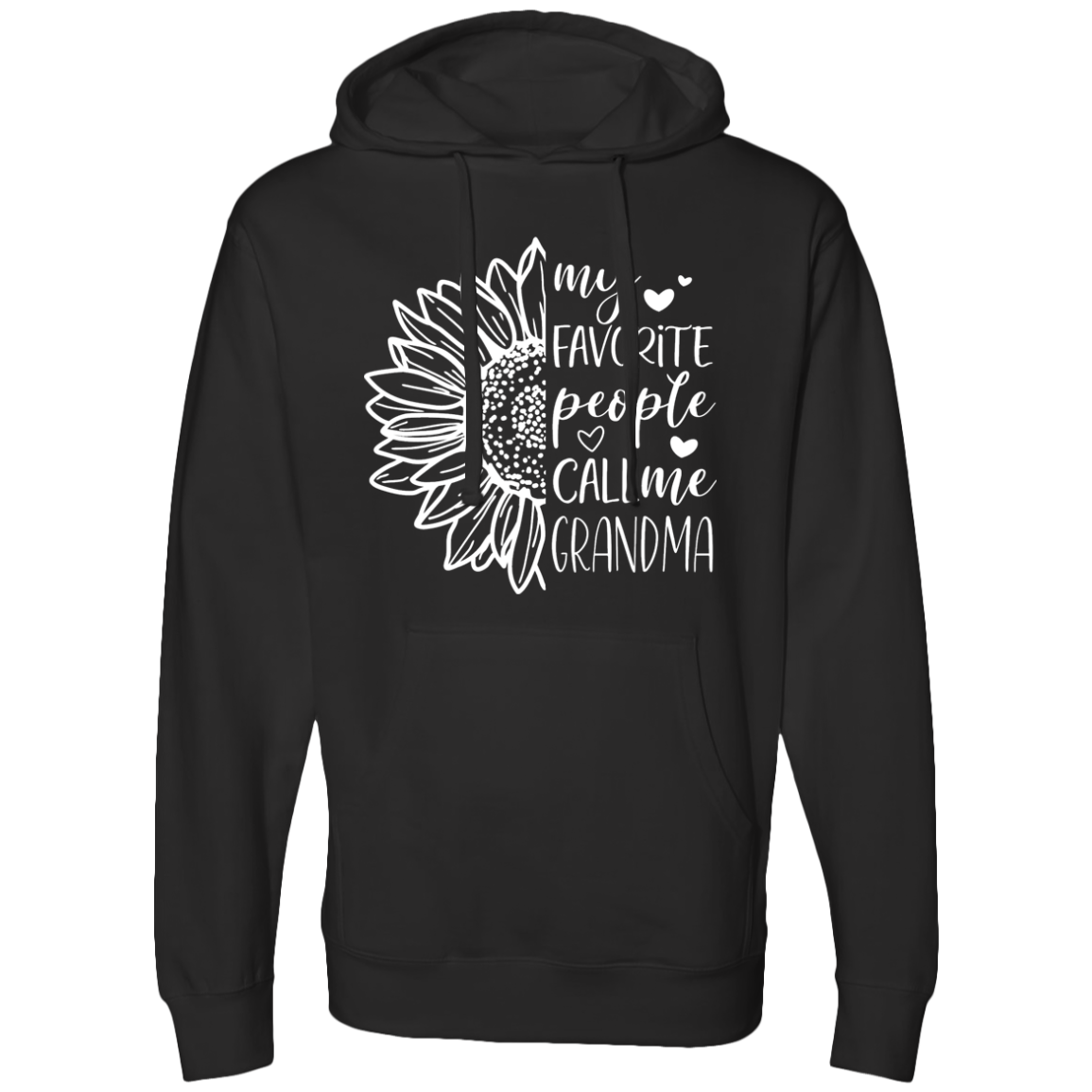 Grandma Hoodie - My Favorite People Call Me Grandma - Midweight Hooded Sweatshirt