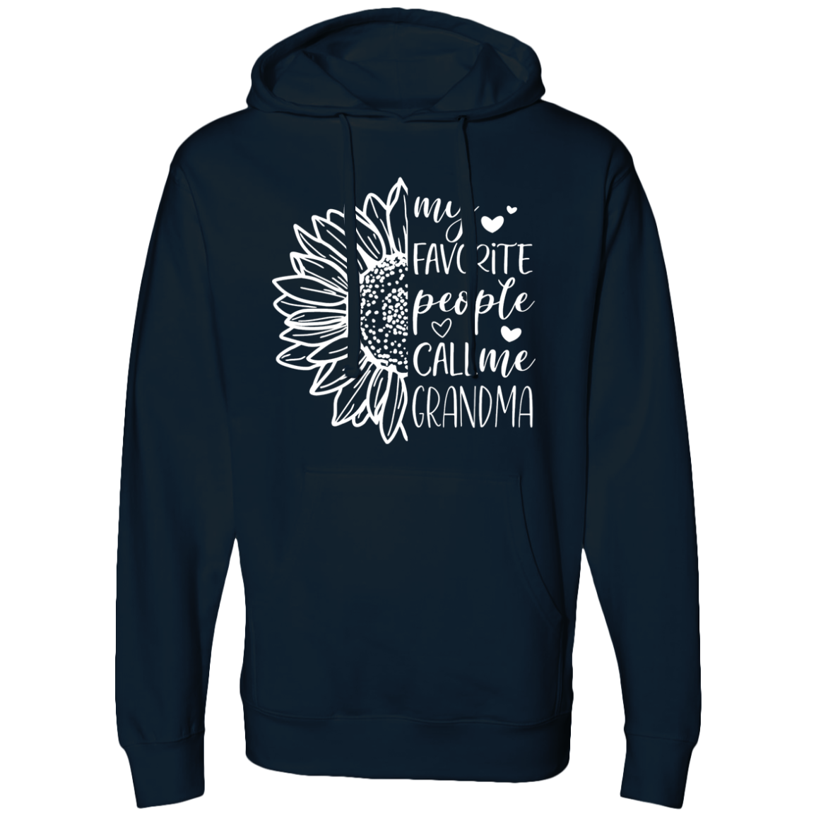 Grandma Hoodie - My Favorite People Call Me Grandma - Midweight Hooded Sweatshirt
