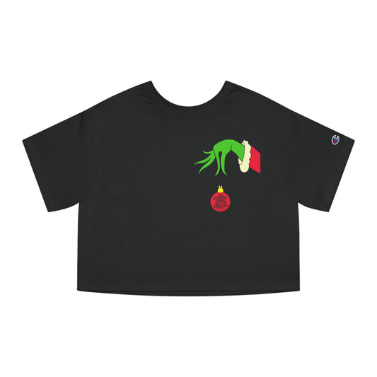 Forensic Files Grinch Champion Women's Heritage Cropped T-Shirt