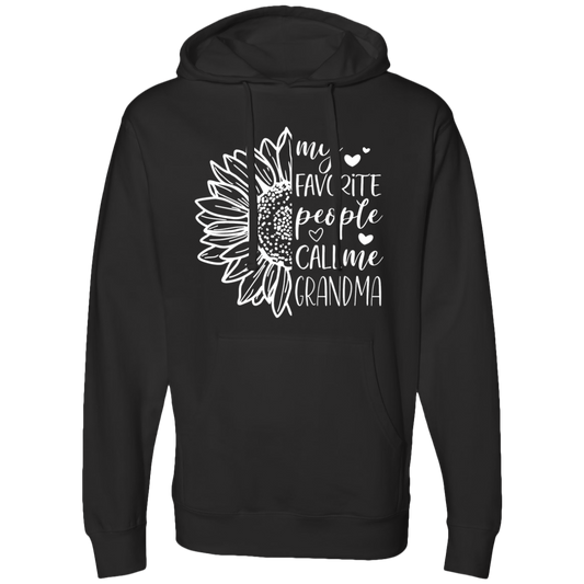 Grandma Hoodie - My Favorite People Call Me Grandma -  Midweight Hooded Sweatshirt